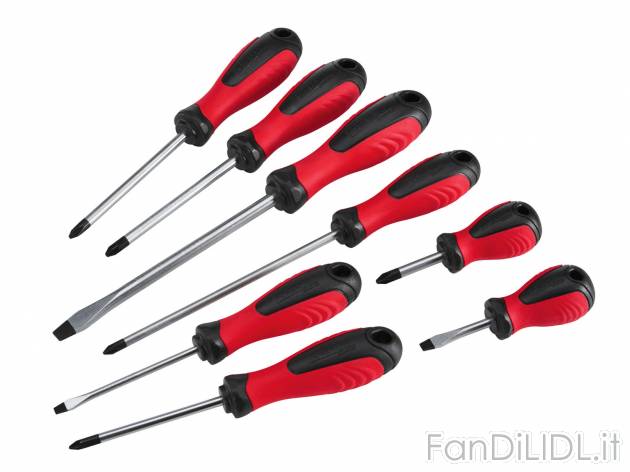 Set cacciaviti , prezzo 4.99 &#8364; per Al set 
- In acciaio cromo-vanadio ...