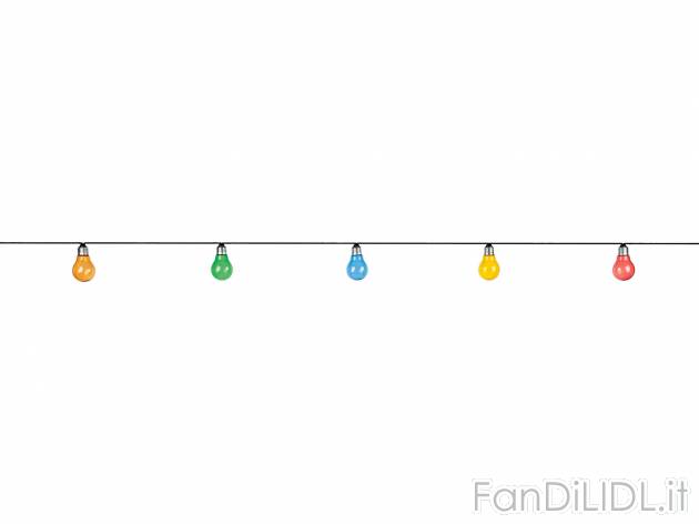 Catena luci decorative LED Melinera, prezzo 14.99 &#8364; 
- Con 10 lampadine ...