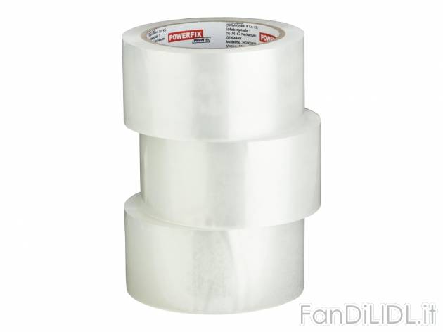 Nastro da pacchi, 3 pezzi Powerfix, prezzo 2.99 &#8364;  
-  66 m x 50 mm