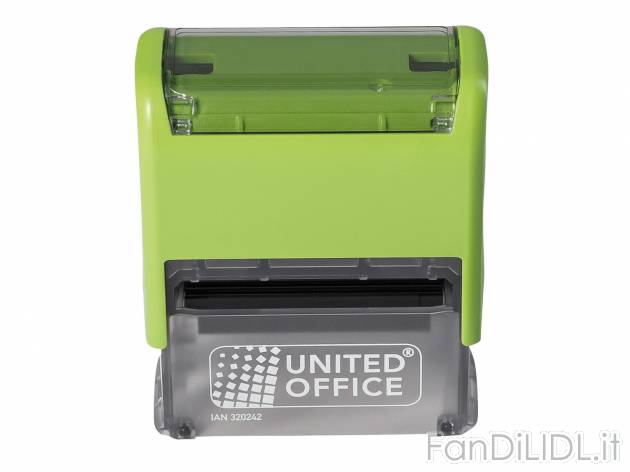 Timbro per autocomposizione , prezzo 4.99 &#8364; 
- 4 righe di testo e altezza ...
