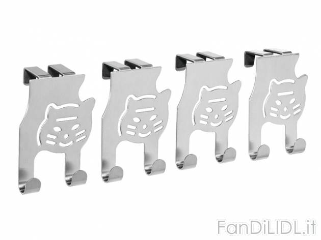 Ganci appendiabiti, 4 pezzi o appendiabiti per porta Ordex, prezzo 3,99 &#8364; ...