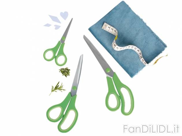 Set forbici, 3 pezzi Ernesto, prezzo 2,99 &#8364; per Alla confezione 
- Lame ...