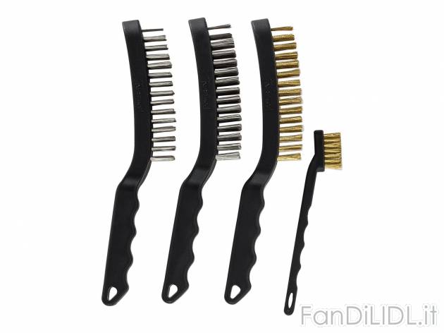 Set spazzole metalliche, 4 pezzi Powerfix, prezzo 4.99 &#8364; 
- Per pulire ...