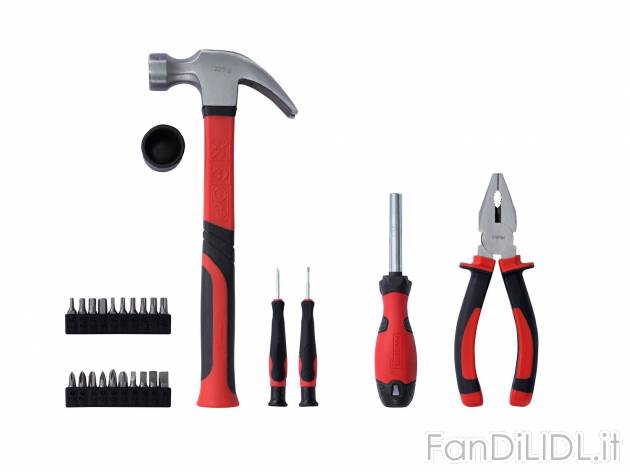Set utensili, 26 o 27 pezzi Powerfix, prezzo 7.99 &#8364;  

- TUV-sud-GS