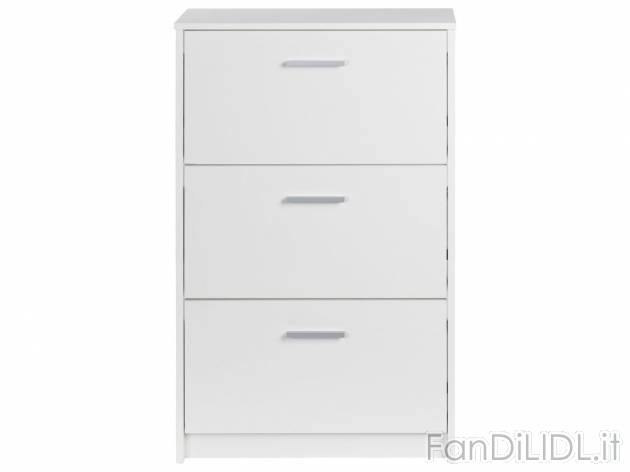 Scarpiera a 3 scomparti Livarno Living, prezzo 29.99 &#8364; 
- Per 9 paia ...