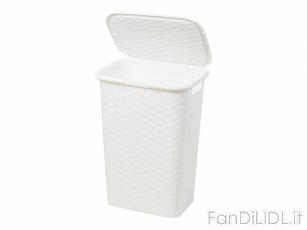 Cesto portabiancheria con coperchio, 53 L AquaPur, prezzo 9.99 &#8364;