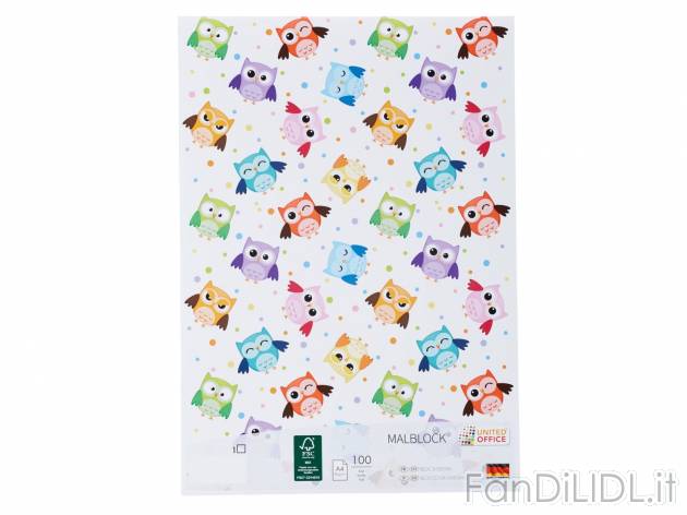 Blocco da disegno A4 , prezzo 1.49 &#8364; per Alla confezione 
- 90 g/m&#178;
- ...
