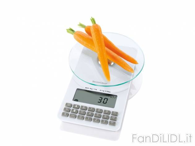 Bilancia da cucina con valori nutrizionali Silvercrest Kitchen Tools, prezzo 9,99 ...
