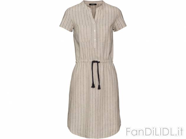 Vestito in lino da donna Esmara, prezzo 9.99 &#8364;  
Misure: 38-46
- Oeko tex NEW
