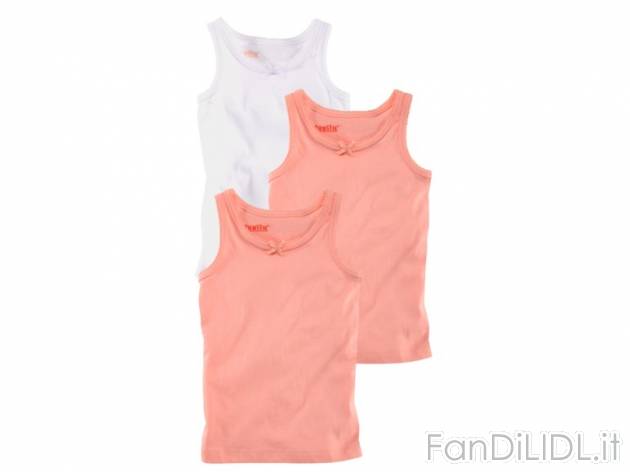 Canotta da bambina Lupilu, prezzo 4,99 &#8364; per Alla confezione 
- Materiale ...
