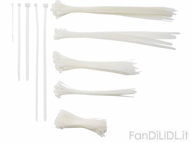Set fascette fermacavo, 251 pezzi Powerfix, prezzo 3.99 &#8364;  

- TUV-0000026199