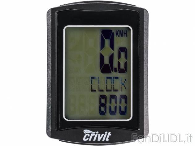 Ciclocomputer senza fili Crivit, prezzo 7.99 &#8364; 
- Numerose funzioni: misurazione ...