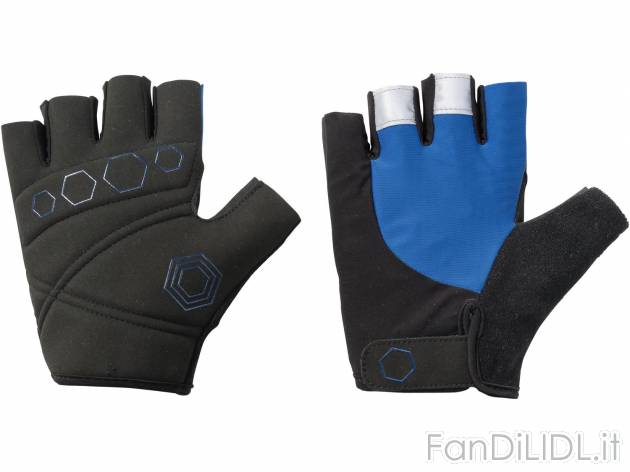 Guanti da ciclista per uomo , prezzo 3.99 &#8364; 
- Palmo imbottito con applicazioni ...