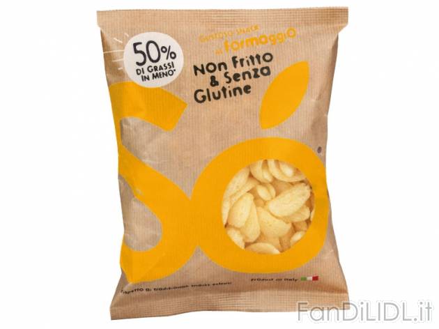 Snack a base di soia senza glutine , prezzo 0,79 &#8364; per 70 g, € 11,29kg ...
