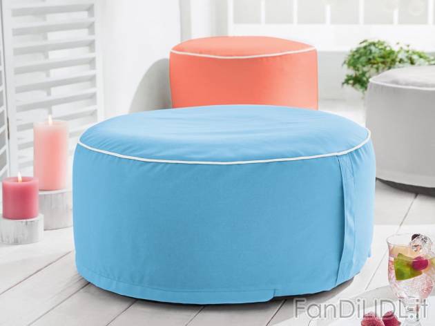 Pouf gonfiabile Livarno Living, prezzo 8.99 &#8364; 
- Rivestimento lavabile ...