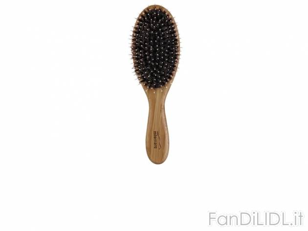 Spazzola per capelli in bambù Miomare, prezzo 3,99 &#8364; per Alla confezione ...