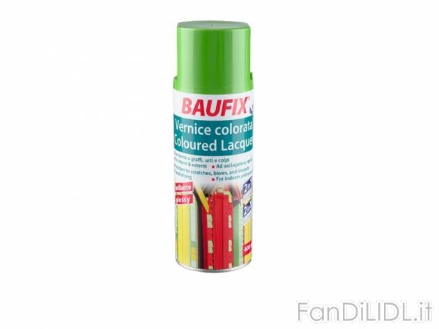 Vernice colorata spray 400 ml , prezzo 2,99 &#8364; per Alla confezione 
- ...