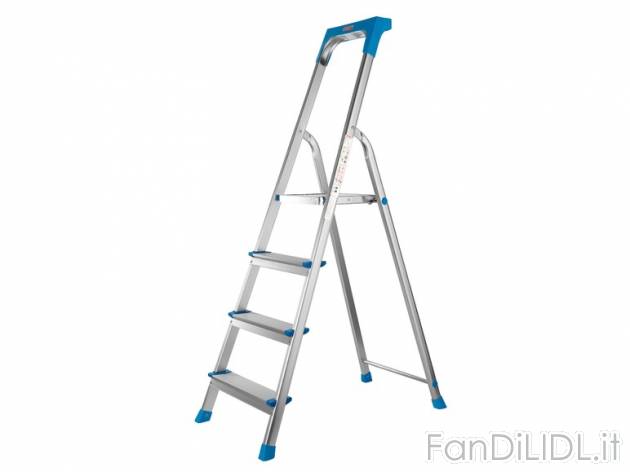 Scala in alluminio a 4 gradini Powerfix, prezzo 34,99 &#8364; per Alla confezione ...
