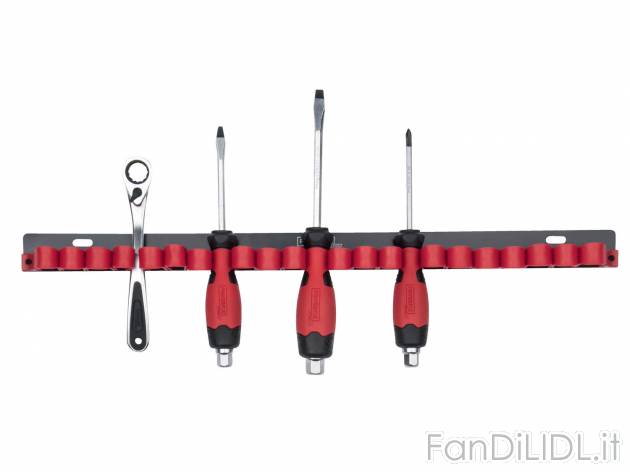 Barra portautensili, 2 pezzi Powerfix, prezzo 9.99 &#8364; 
- Con 20 morsetti ...