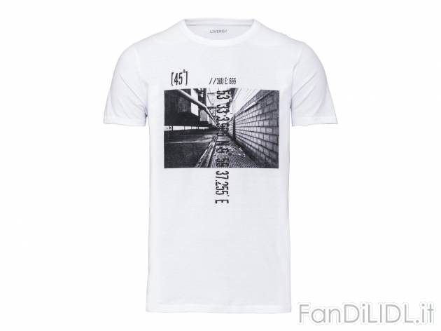 T-shirt da uomo Livergy, prezzo 2.99 &#8364;  
-  In puro cotone
