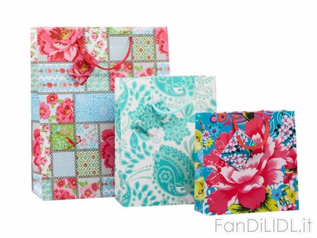 Set sacchetti regalo Melinera, prezzo 1,49 &#8364; per Al set 
- In 3 diverse ...