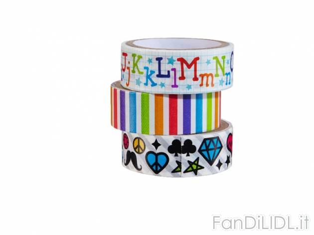 Set nastri adesivi , prezzo 1,29 &#8364; per Al set 
- Set composto da 3 rotoli ...
