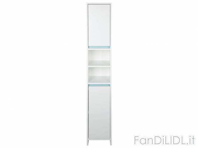 Armadietto a colonna da bagno Livarno Living, prezzo 39.99 &#8364; 
- Ripiani ...