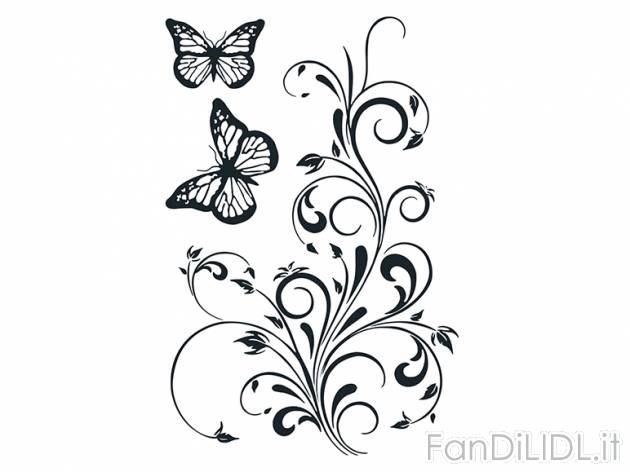Set adesivi da parete , prezzo 3,99 &#8364; per Alla confezione 
- Aderiscono ...