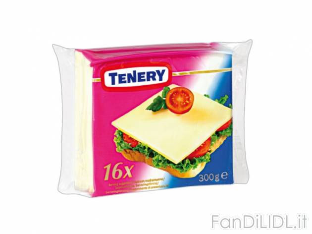 Formaggio fuso a fette , prezzo 1,19 &#8364; per 300 g, € 3,97/kg EUR. 
- ...