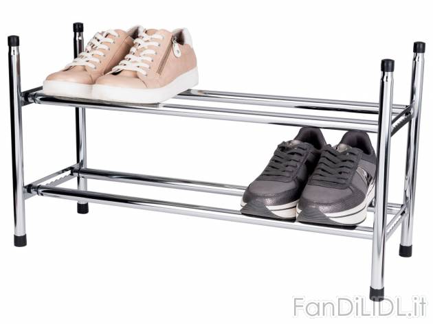 Scarpiera allungabile Livarno Living, prezzo 9.99 &#8364; 
- Con due ripiani ...