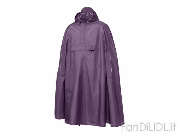 Poncho impermeabile per uomo e donna 1 Crivit, prezzo 9.99 &#8364; 
- Idrorepellente ...