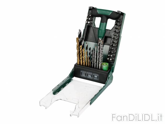 Set punte e bit per trapano avvitatore, 50 o 43 pezzi Parkside, prezzo 9.99 &#8364; ...