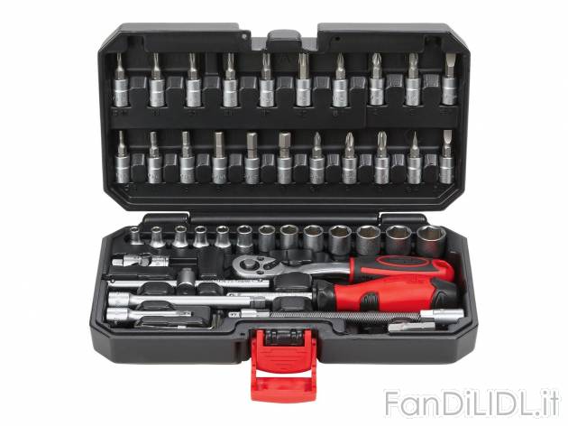 Set chiavi a cricco, 46 pezzi Powerfix, prezzo 12.99 &#8364; 
- In acciaio al ...