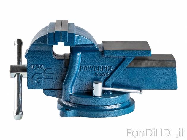 Morsa da banco Powerfix, prezzo 22.99 &#8364; 
- Girevole e arrestabile a 360&deg;
- ...