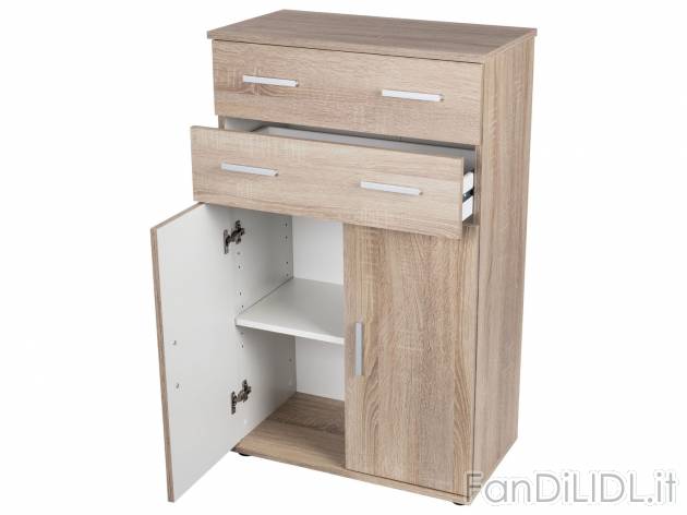 Mobiletto con 2 cassetti e 2 ante Livarno Living, prezzo 39.99 &#8364; 
- Antigraffio ...