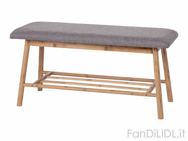 Panchina con cuscino Livarno Living, prezzo 19.99 &#8364; 
- Con ripiano - ...