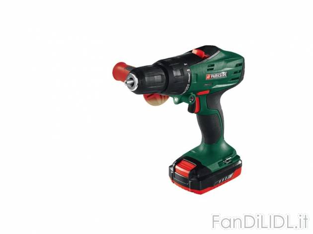 Trapano a percussione ricaricabile Parkside, prezzo 59,99 &#8364; per Alla confezione ...