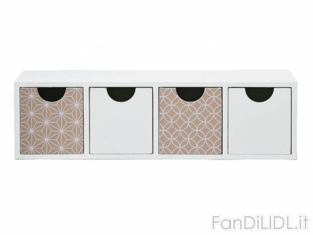 Mini cassettiera , prezzo 15,99 &#8364; per Alla confezione 
- Con 4 cassetti ...