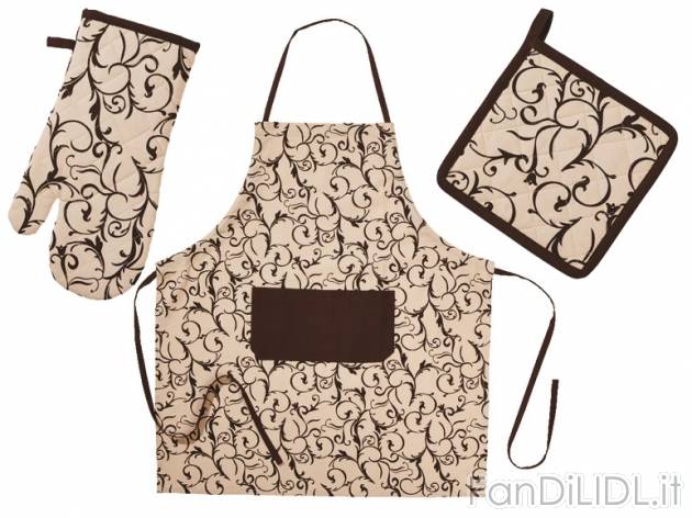 Set grembiule, presina e guanto da cucina Meradiso, prezzo 6,99 &#8364; per ...