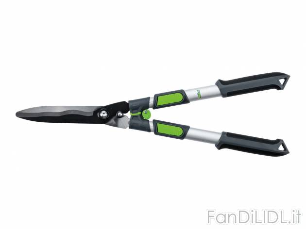 Tagliasiepi telescopico Florabest, prezzo 9.99 &#8364; 
- Bracci telescopici ...