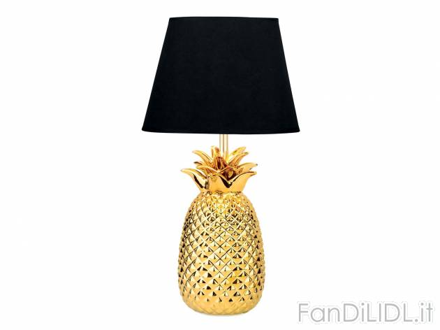 Lampada da tavolo Livarno Lux, prezzo 17.99 &#8364; 
- Paralume in tessuto ...