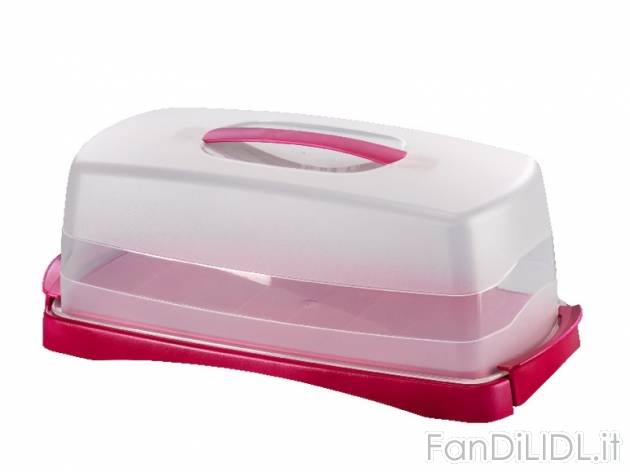 Portatorta rotondo o rettangolare con coperchio Ernesto, prezzo 4,99 &#8364; ...