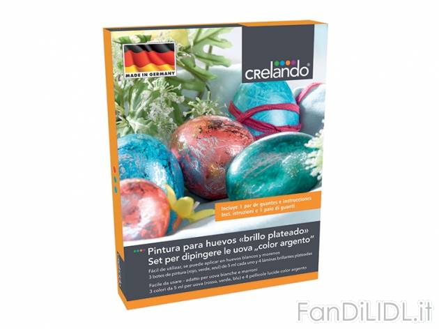 Set per dipingere le uova , prezzo 1,49 &#8364; per Alla confezione 
- Facile ...