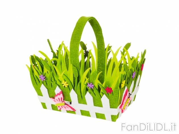 Cestino decorativo in feltro Melinera, prezzo 2,99 &#8364; per Alla confezione ...