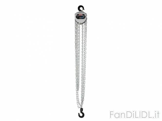 Paranco a catena Powerfix, prezzo 39,99 &#8364; per Alla confezione 
- Gancio ...