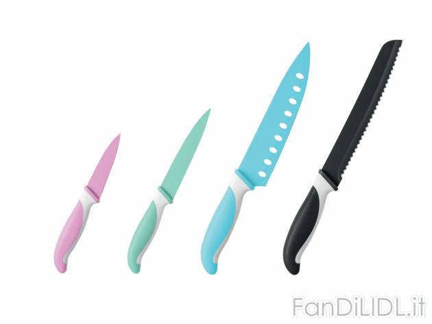 Set coltelli , prezzo 9.99 &#8364; per Al set 
- Lama in acciaio al carbonio ...