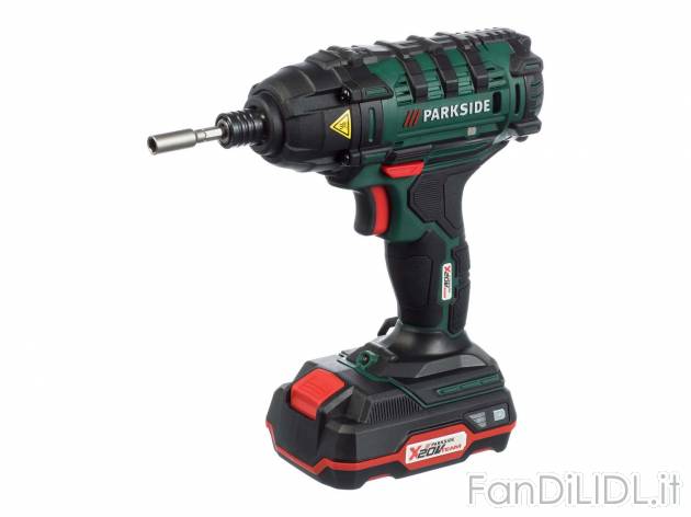 Avvitatore a percussione ricaricabile Parkside, prezzo 49.00 € 
- Luce a LED ...