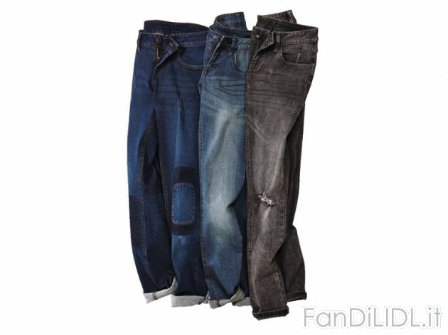 Jeans da donna Esmara, prezzo 9,99 &#8364; per Alla confezione 
- Stile 5 tasche ...