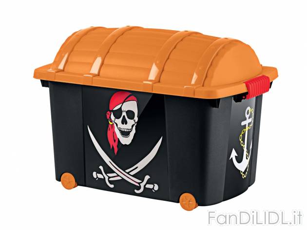 Baule contenitore con rotelle, 45 L Cassetti, prezzo 9.99 &#8364; 
- 59,5 x ...