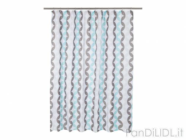 Tenda per doccia 180x200 cm Miomare, prezzo 5.99 &#8364; 
- Con 12 occhielli ...